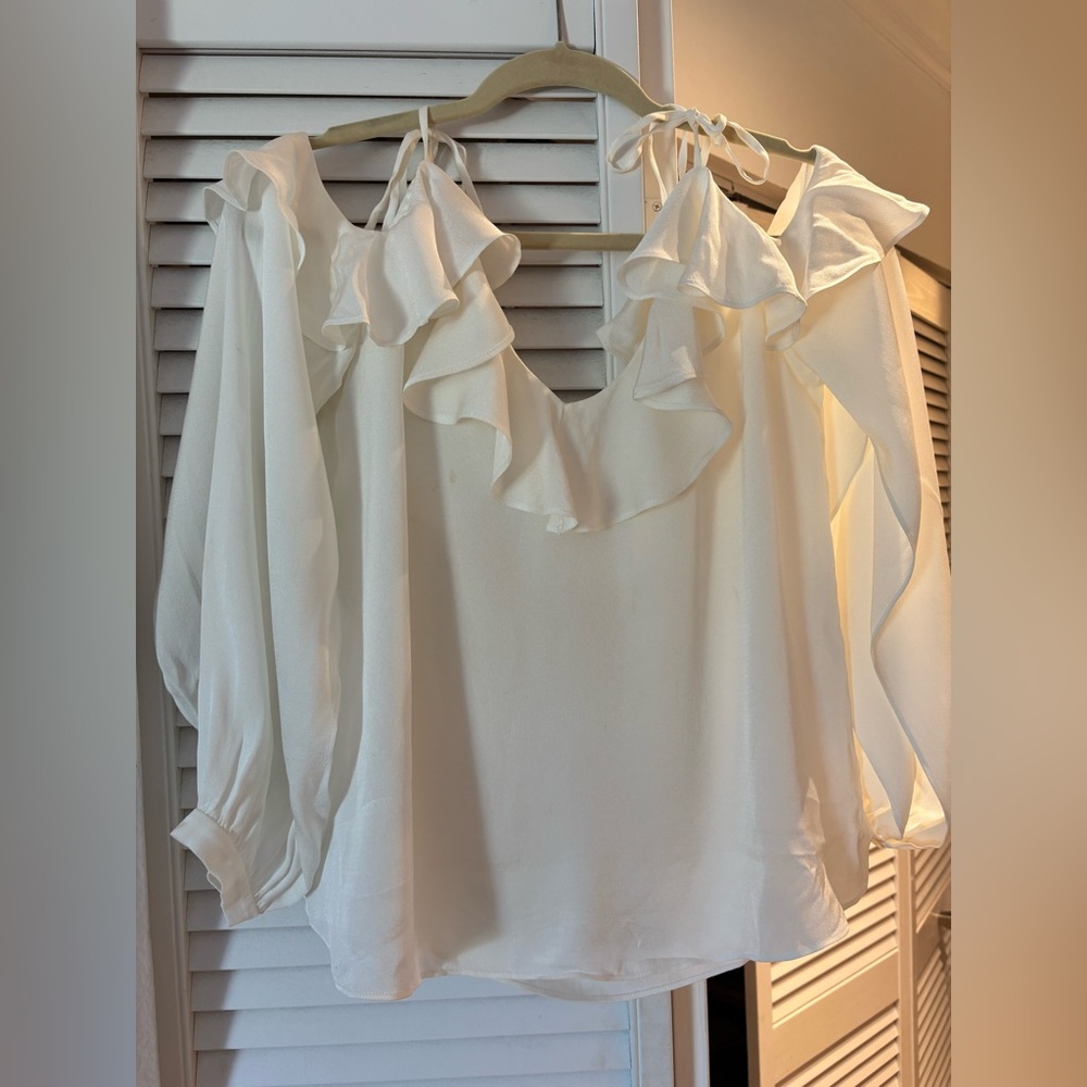 Stella McCartney Cream Ruffle Blouse